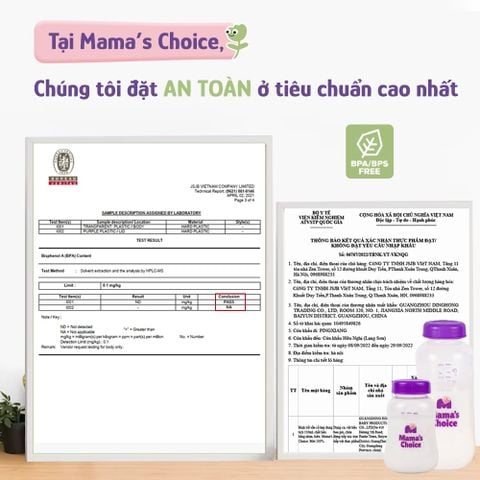 Bình Trữ Sữa Cổ Hẹp Mama's Choice 150ml–240ml, Bình Đựng Sữa Tương Thích Máy Hút Sữa Medela, Unimom, Real Bubee, Ameda