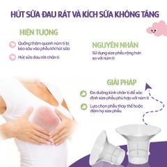Trợ Phễu Silicone Mama's Choice NewFit, Đệm Hạ Size Phễu Size 15-17-19-21mm, Hút Sữa Hiệu Quả và Êm Ái (01 Cái)