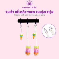 Cọ Rửa Bình Sữa Mama’s Choice, Tay Cầm Xoay 360 Độ, Chất Liệu Silicone Cao Cấp, Dùng Cho Mọi Loại Bình