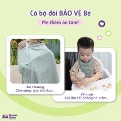 Khăn Choàng Cho Bé Bú Mama's Choice, Chất Liệu Vải Muslin Cao Cấp Mềm Mại Thoáng Khí và Độ Bền Cao