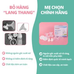 Bộ Phụ Kiện Máy Hút Sữa Dùng Bình Sữa Cổ Rộng Sản Xuất bởi Maymom, Tương Thích Máy Spectra-Avent-Fatz-Cimilre