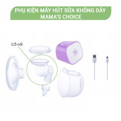 Cổ Nối Máy Hút Sữa Không Dây Mama’s Choice Cloudie, Chất Liệu Nhựa PP An Toàn Cho Mẹ và Bé (1 cái)
