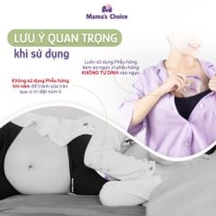 Phễu Hứng Sữa Mama's Choice, Chất Liệu Silicone Cao Cấp, Có Nút Đậy Chống Tràn và Dây Đeo Chống Rơi (Hộp 2 Cái)