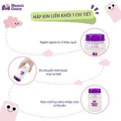 Bình Trữ Sữa Cổ Rộng Mama's Choice 180ml–240ml, Tương Thích Máy Hút Sữa Spectra, Avent, Fatz, Rozabi, Cimilre, BioHealth