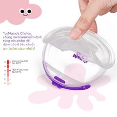 Phễu Hứng Sữa Mama's Choice, Chất Liệu Silicone Cao Cấp, Có Nút Đậy Chống Tràn và Dây Đeo Chống Rơi (Hộp 2 Cái)