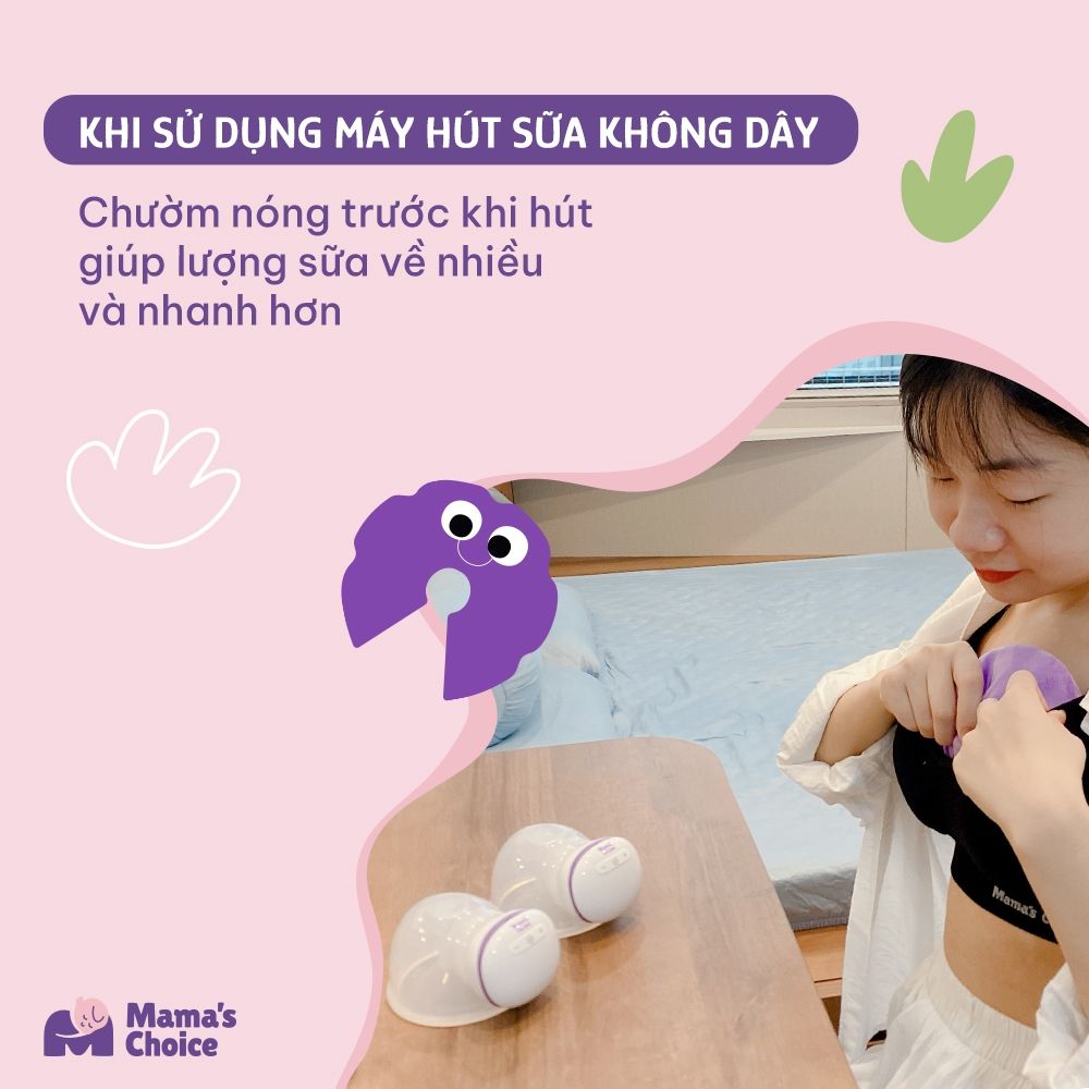 Túi Chườm Ngực Mama's Choice, Chườm Nóng Lạnh Giúp Mẹ Thông Tắc Tia Sữa, Kích Sữa, Giảm Đau Ti Hiệu Quả, Hộp 2 Túi