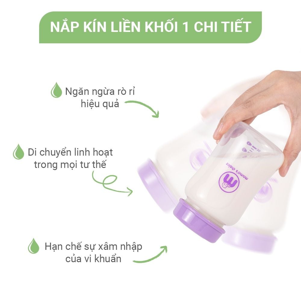 Nắp Bình Sữa Mama's Choice, Tương Thích Với Bình Medela, Spectra, Avent, Unimom, Rozabi, Cimilre, Fatz, Dr. Brown, Ameda