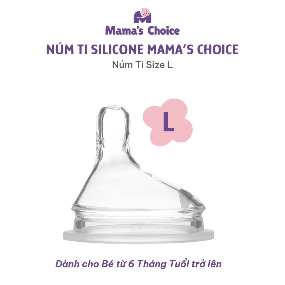 Nắp Bình và Núm Ti Bình Sữa PPSU Cap Cấp Mama's Choice Nhiều Phân Loại Núm