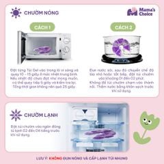 Túi Chườm Ngực Mama's Choice, Chườm Nóng Lạnh Giúp Mẹ Thông Tắc Tia Sữa, Kích Sữa, Giảm Đau Ti Hiệu Quả, Hộp 2 Túi