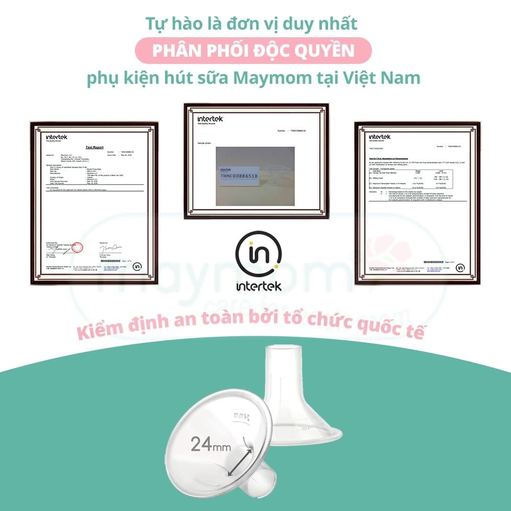 Phễu Hút Sữa Maymom Myfit, Phụ Kiện Thay Thế Máy Vắt Sữa Medela, Spectra, Avent, Unimom, Rozabi, Cimilre (1 cái)