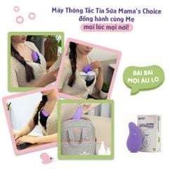 Máy Thông Tắc Tia Sữa Mama's Choice, Hỗ Trợ Kích Sữa và Phản Xạ Xuống Sữa Nhanh, 10 Chế Độ Massage Êm Ái Hiệu Quả