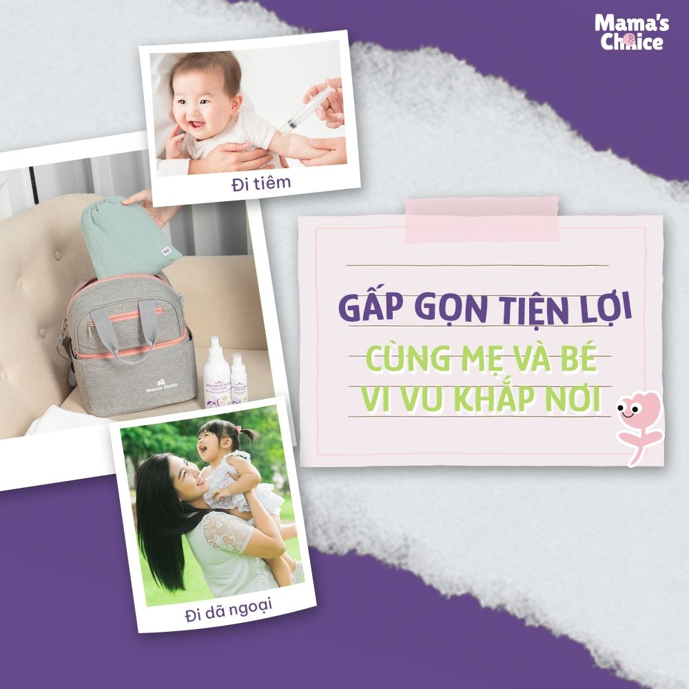 Khăn Choàng Cho Bé Bú Mama's Choice, Chất Liệu Vải Muslin Cao Cấp Mềm Mại Thoáng Khí và Độ Bền Cao
