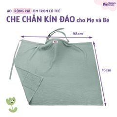 Khăn Choàng Cho Bé Bú Mama's Choice, Chất Liệu Vải Muslin Cao Cấp Mềm Mại Thoáng Khí và Độ Bền Cao