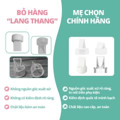 Van chân không máy hút sữa, sản xuất bởi Maymom | Tương thích máy Spectra, Unimom, Avent