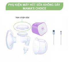 Van Chặn Sữa Máy Hút Sữa Không Dây Mama’s Choice Cloudie, Chất Liệu Silicone An Toàn Cho Mẹ và Bé (1 cái)
