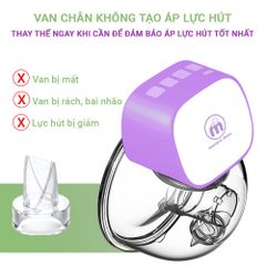 Van Chân Không Máy Hút Sữa Không Dây Mama’s Choice Cloudie, Chất Liệu Silicone An Toàn Cho Mẹ và Bé (1 cái)