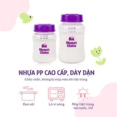 Bình Trữ Sữa Cổ Rộng Mama's Choice 180ml–240ml, Tương Thích Máy Hút Sữa Spectra, Avent, Fatz, Rozabi, Cimilre, BioHealth