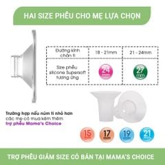 Phễu Hút Sữa Silicone Dùng Cho Máy Hút Sữa Rảnh Tay Mama’s Choice, Chất Liệu Silicone Cao Cấp và Mềm Mại