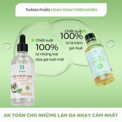 Combo Dầu Dừa Ép Lạnh (100ml) và Tinh Dầu Tràm Huế (50ml) Thương Hiệu Herbee, Combo Massage & Giữ Ấm Cho Mẹ Bé