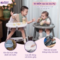 Ghế Ăn Dặm Mama's Choice, Ghế Cho Bé Tập Ăn Dặm, Kiểu Dáng Chắc Chắn Dễ Tháo Lắp và Vệ Sinh
