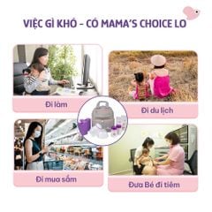 Hút Sữa Di Chuyển Mama’s Choice, Combo Thiết Kế Nhỏ Gọn, Hút Sữa Mọi Lúc Mọi Nơi, Bảo Quản Sữa Mẹ Lên Đến 14 Tiếng