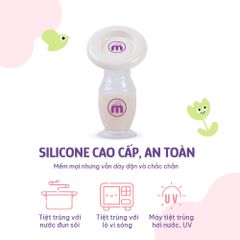 Cốc Hứng Sữa Mama’s Choice, Hút Sữa Rảnh Tay, Chất Liệu Silicone Cao Cấp, Chứng Nhận An Toàn FDA (1 Cốc)