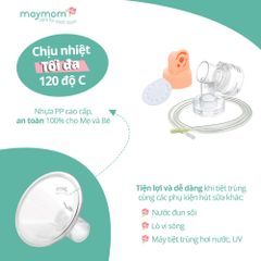 Bộ Phụ Kiện Máy Hút Sữa Medela Pump In Style Advanced, Thương Hiệu Maymom, Phễu Size Từ 10-32mm