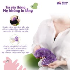 Túi Chườm Ngực Mama's Choice, Chườm Nóng Lạnh Giúp Mẹ Thông Tắc Tia Sữa, Kích Sữa, Giảm Đau Ti Hiệu Quả, Hộp 2 Túi