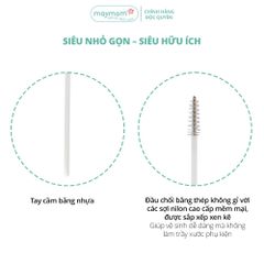 Cọ Phụ Kiện Maymom, Vệ Sinh Cổ Nối Phễu Hút Sữa, Chuyên Dụng Cho Việc Vệ Sinh Những Ngóc Ngách Nhỏ (1 cái)