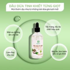 Combo Dầu Dừa Ép Lạnh (100ml) và Tinh Dầu Tràm Huế (50ml) Thương Hiệu Herbee, Combo Massage & Giữ Ấm Cho Mẹ Bé