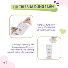 Túi Trữ Sữa Mama's Choice Dung Tích 120ml-250ml, Bảo Quản Sữa Mẹ An Toàn, 2 Khóa Zipper Chống Rò Rỉ (Hộp 30 túi)