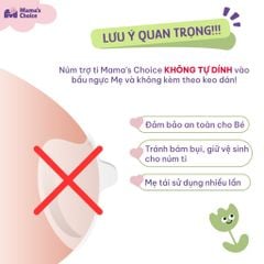Núm Trợ Ti Mama's Choice, Trợ Ty Silicone Siêu Mềm Giúp Mẹ Cho Bé Bú Dễ Dàng