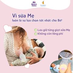 Cốc Hứng Sữa Mama’s Choice, Hút Sữa Rảnh Tay, Chất Liệu Silicone Cao Cấp, Chứng Nhận An Toàn FDA (1 Cốc)