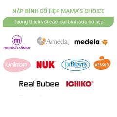 Nắp Bình Sữa Mama's Choice, Tương Thích Với Bình Medela, Spectra, Avent, Unimom, Rozabi, Cimilre, Fatz, Dr. Brown, Ameda
