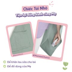 Khăn Choàng Cho Bé Bú Mama's Choice, Chất Liệu Vải Muslin Cao Cấp Mềm Mại Thoáng Khí và Độ Bền Cao