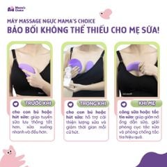 Máy Thông Tắc Tia Sữa Mama's Choice, Hỗ Trợ Kích Sữa và Phản Xạ Xuống Sữa Nhanh, 10 Chế Độ Massage Êm Ái Hiệu Quả