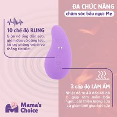 Máy Thông Tắc Tia Sữa Mama's Choice, Hỗ Trợ Kích Sữa và Phản Xạ Xuống Sữa Nhanh, 10 Chế Độ Massage Êm Ái Hiệu Quả
