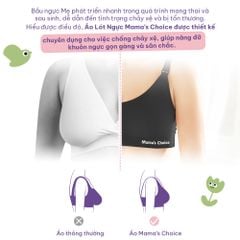 Áo Ngực 3in1 Mama's Choice, Cho Bà Bầu, Cho Con Bú, Dùng Máy Hút Sữa Không Dây, Chống Chảy Sệ, Giúp Nâng Ngực