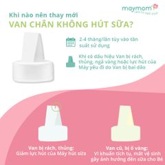 Van chân không máy hút sữa, sản xuất bởi Maymom | Tương thích máy Spectra, Unimom, Avent
