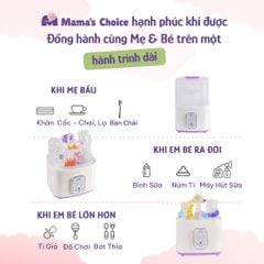 Máy Tiệt Trùng Sấy Khô và Hâm Sữa Mama’s Choice, Hâm Sữa Nhanh Chóng 2 Bình Cùng Lúc
