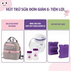 Hút Sữa Di Chuyển Mama’s Choice, Combo Thiết Kế Nhỏ Gọn, Hút Sữa Mọi Lúc Mọi Nơi, Bảo Quản Sữa Mẹ Lên Đến 14 Tiếng