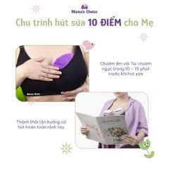Combo Hút Sữa Hiệu Quả, Máy Hút Sữa Không Dây và Túi Chườm Thông Tắc Tia Mama's Choice, Hút Sữa Năng Suất Mẹ Nhàn Tênh