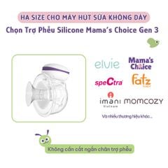 Trợ Phễu Silicone Mama's Choice NewFit, Đệm Hạ Size Phễu Size 15-17-19-21mm, Hút Sữa Hiệu Quả và Êm Ái (01 Cái)