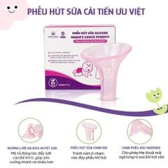 Phụ Kiện Hút Sữa Cải Tiến Phễu Silicone Cho Máy Spectra, Avent, Fazt, Rozabi, Vắt Sữa Êm Ái, Kiểm Định An Toàn Quốc Tế