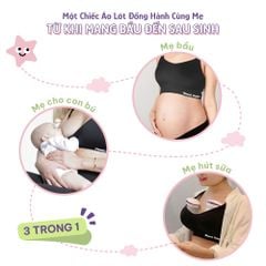 Áo Ngực 3in1 Mama's Choice, Cho Bà Bầu, Cho Con Bú, Dùng Máy Hút Sữa Không Dây, Chống Chảy Sệ, Giúp Nâng Ngực