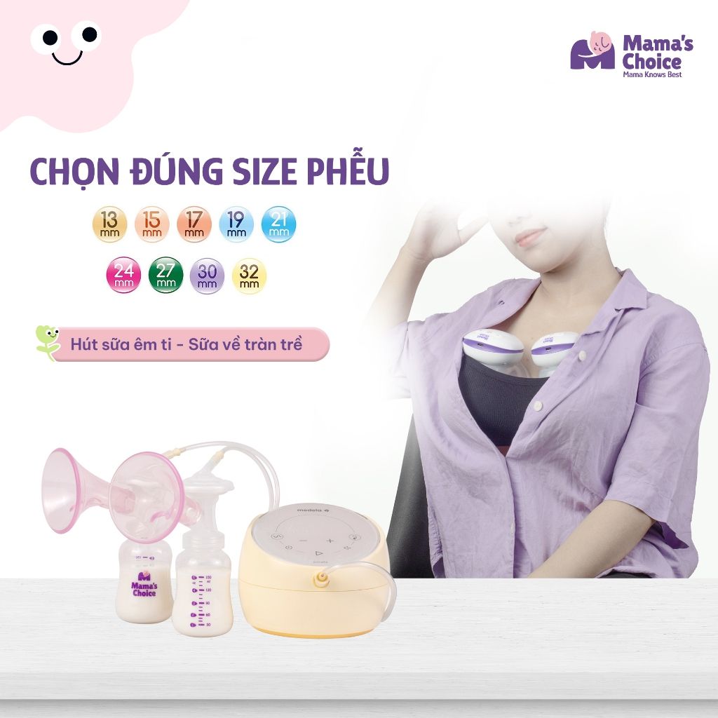 Thước Đo Ti Mama’s Choice, Xác Định Đường Kính Núm Ti Mẹ, Giúp Mẹ Chọn Được Size Phễu Phù Hợp Khi Hút Sữa