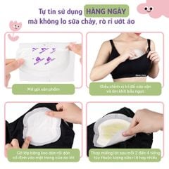 Miếng Lót Thấm Sữa Mama's Choice, Tấm Lót Thấm Hút Sữa Mẹ, Mỏng Nhẹ và Bám Dính Tốt (Hộp 60 Miếng)