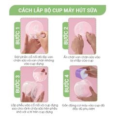 Cup Đựng Sữa Dành Cho Máy Hút Sữa Mama's Choice Cloudie, Chất Lượng Cao Cấp, An Toàn Cho Mẹ Khi Hút Sữa