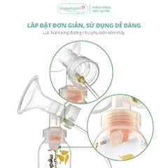 Bộ Phụ Kiện Máy Hút Sữa Unimom Thương Hiệu Maymom, Phễu Hút Sữa Size Từ 10-32mm