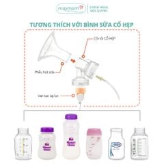 Cổ Nối Phễu Maymom Myfit Loại Cổ Hẹp, Tương Thích Phễu Hút Sữa Medela, Pumpin, Lacteck, Mini Pum, Pumpa, Silicon